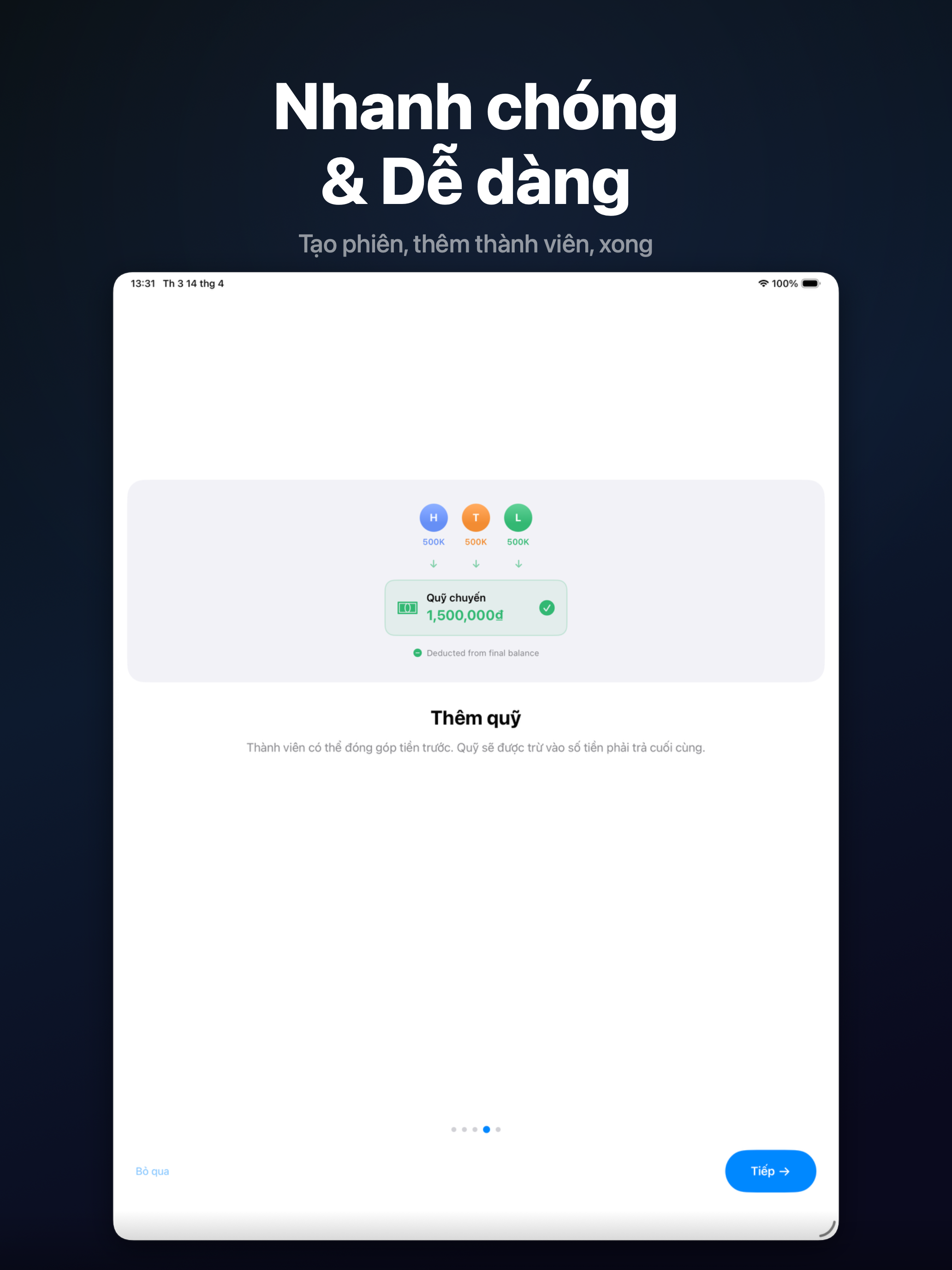 Chia on iPad - Fast and easy