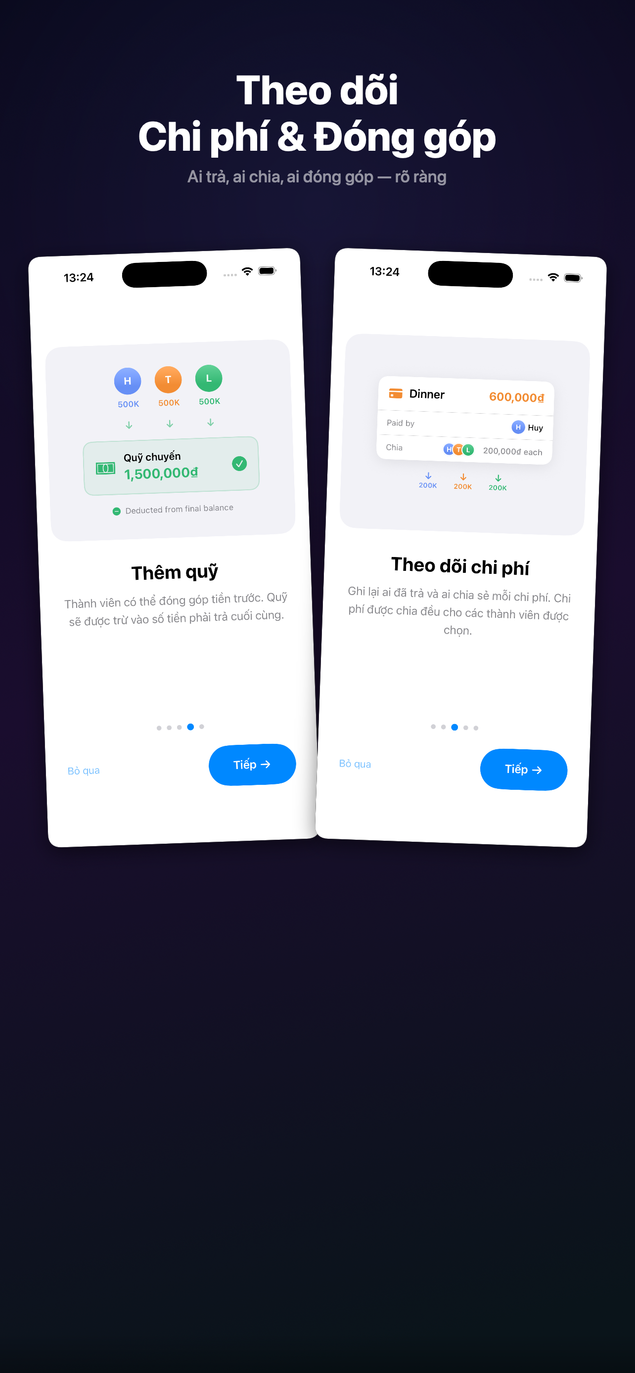 Chia - Track expenses and funding